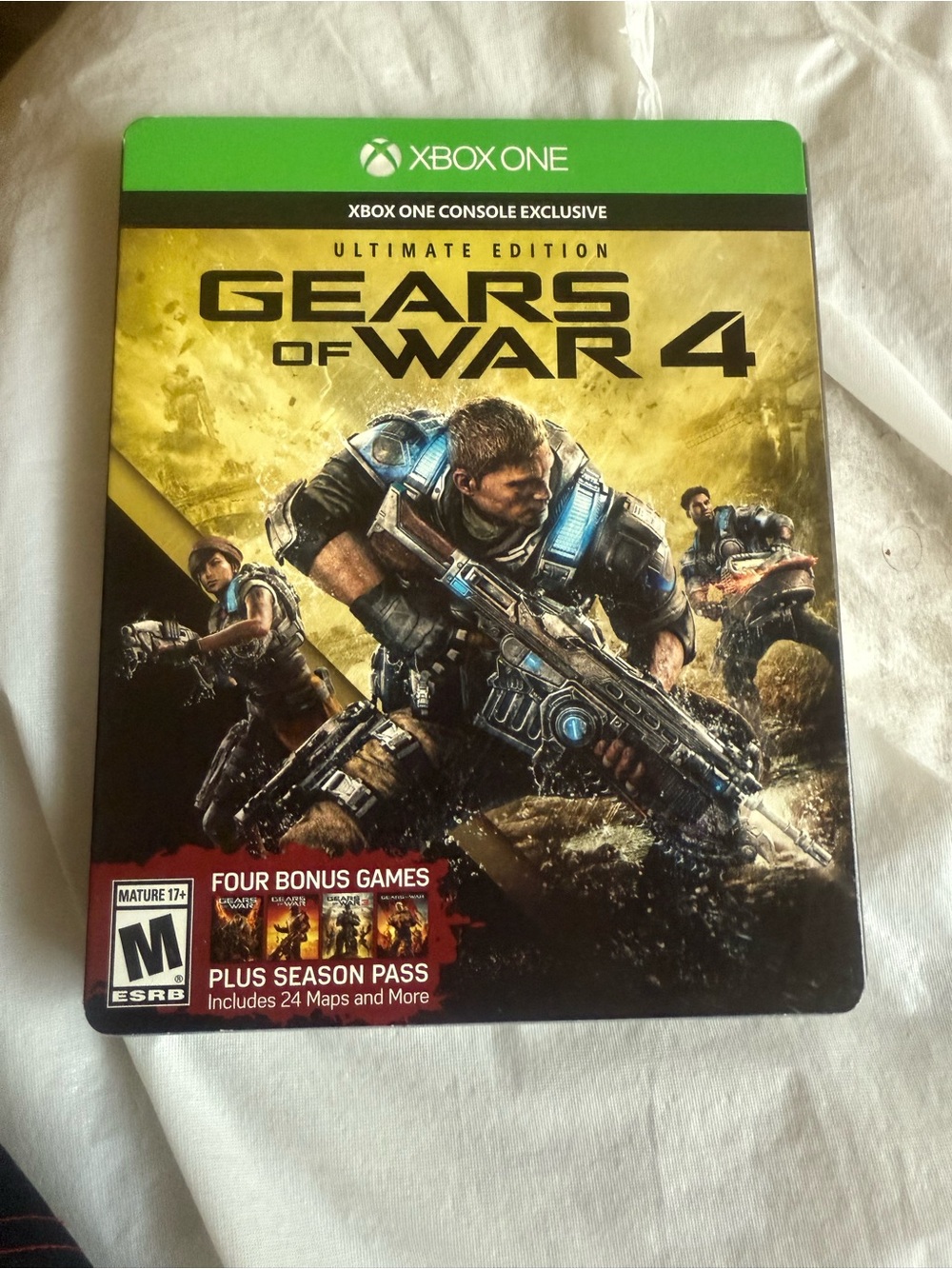 Gears of War 4 Ultimate Edition - Xbox One (Gold, Black)